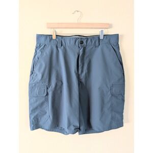 Orvis Men's Blue Cargo Shorts 36 Outdoor Hiking Fishing Casual Gorpcore Summer